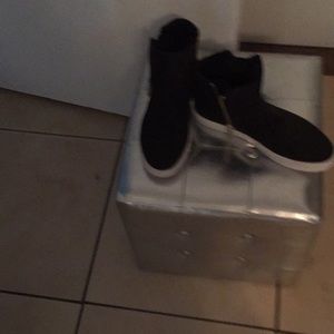 Black High Top Sneaker - never worn